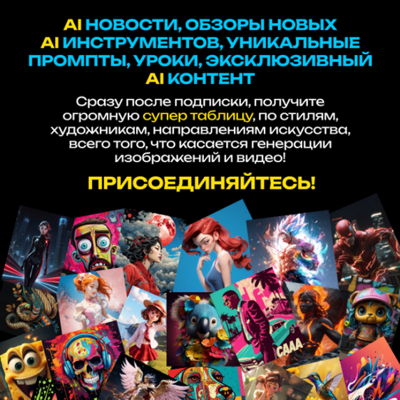 Neyrograph - Подписка на контент Искусственный интеллект для творчества и заработка. Апрель